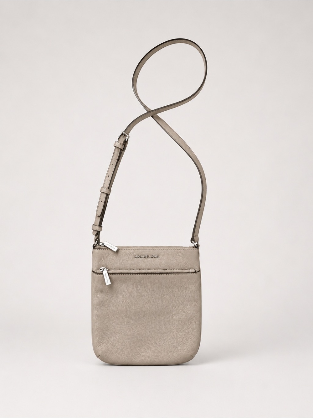 Michael Kors Taupe Leather Crossbody Purse